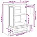 Credenza Bianco 66 x 34,5 x 92 cm Legno ingegnerizzato - Foto miniatura 9