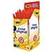 10 Penne A Sfera Bic Cristal Original Inchiostro Rosso Medium Punta 1 Mm Sfuse - Foto miniatura 1