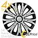 Copricerchi Auto Universali 14 Pollici Tech-one Avera Silver Black 31616 - Foto miniatura 1