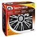Copricerchi Auto Universali 14 Pollici Tech-one Avera Silver Black 31616 - Foto miniatura 2