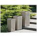 Vaso Rettangolare Per Interno Ed Esterno Beige 35x35x70cm Gaza - Foto miniatura 27