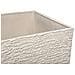 Vaso Rettangolare Per Interno Ed Esterno Beige 35x35x70cm Gaza - Foto miniatura 10