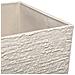 Vaso Rettangolare Per Interno Ed Esterno Beige 35x35x70cm Gaza - Foto miniatura 11