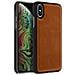 Cover Apple Iphone X / Xs Protezione Rigida Pelle Vera Cammello - Foto miniatura 2