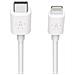 Cavo USB-C con Connettore Lightning Boost Charge, Cavo con Certificazione MFi, Ricarica Rapida, per iPhone, MacBook, iPad, 1.2 m, Bianco - Foto miniatura 3