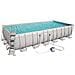 Power Steel Piscina Rettangolare 732x366x132 cm 56474 - Foto miniatura 1
