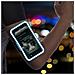 Fascia Da Braccio Sport Smartphone Finestra Touch Cinturino Regolabile Blu - Foto miniatura 3