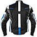 Giacca Tessuto Moto Protezioni Ce Manica Staccabile Gilet Termico Blu S - Foto miniatura 2