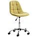 Sedia da Ufficio Emil in Tessuto Trapuntato - Sedia Studio Girevole con Ruote - Sgabello da Scrivania Lavoro Regolabile H45-57cm Verde - Foto miniatura 1