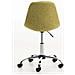 Sedia da Ufficio Emil in Tessuto Trapuntato - Sedia Studio Girevole con Ruote - Sgabello da Scrivania Lavoro Regolabile H45-57cm Verde - Foto miniatura 4
