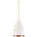 Lampada A Sospensione Agora Lampadario - Da Soffitto - Bianco, Oro In Metallo, 20 X 20 X 120 Cm, 1xmax 40w, E27 - Foto miniatura 1