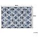 Tappet In Cotone Blu - Tappeto Rettangolare Design Moderno - 140x200cm - Adiyaman - Foto miniatura 5
