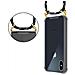 Catena Di Telefoni Cellulari Compatibile Con Apple Iphone Xs Max In Nero Argento - Coperchio Protettivo In Silicone Con Anelli D'oro, Cinturino In Corda E Custodia Staccabile - Foto miniatura 9