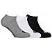Unisex Calzini, 3 Paio - Sneakersocken - Nero / grigio / bianco, 35-38 - Foto miniatura 1