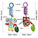 4packs Bambino Carrozzina Passeggino Giocattoli Rattle Piega Squeaky Sensoriale Giocattolo Educativo Newborn Car Seat Culla Libero Viaggi Peluche Wind Chime Con Massaggiagengive Per Ragazzi Ragazze (4 Pack) Hanging - Foto miniatura 3