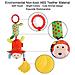 4packs Bambino Carrozzina Passeggino Giocattoli Rattle Piega Squeaky Sensoriale Giocattolo Educativo Newborn Car Seat Culla Libero Viaggi Peluche Wind Chime Con Massaggiagengive Per Ragazzi Ragazze (4 Pack) Hanging - Foto miniatura 4