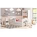 Letto Per Bambini Fala 140x70 Cassetto E Una Ringhiera+ Materasso E Giroletto Sleeping Princess Black - Foto miniatura 2