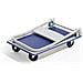 Carrello Con Pianale Portatutto Pieghevole Con 4 Ruote Da Trasporto Con Portata Massima 150 Kg 82x75x50 - Foto miniatura 3