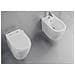 Coppia Sanitari Fun Sospesi Vaso Bidet Sedile Frizionato Fissaggi - Foto miniatura 1