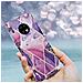Custodia Compatibile Con Huawei Mate 30 In Marmo Viola Onda No. 14 - Coperchio Protettivo In Silicone Tpu Con Motivo A Mosaico - Foto miniatura 7