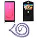 Catena Di Telefoni Cellulari Compatibile Con Samsung Galaxy J8 2018 In Unicorn - Coperchio Protettivo In Silicone Con Anelli D'argento, Cinturino In Corda E Custodia Staccabile - Foto miniatura 6