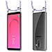 Catena Di Telefoni Cellulari Compatibile Con Samsung Galaxy J8 2018 In Unicorn - Coperchio Protettivo In Silicone Con Anelli D'argento, Cinturino In Corda E Custodia Staccabile - Foto miniatura 7