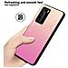 Custodia Compatibile Con Huawei P40 Pro In Giallo - Rosa - Coperchio Protettivo Bicolore In Vetro Temperato E Silicone Tpu - Foto miniatura 6