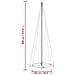 Albero Di Natale A Cono Blu 1134 Led 230x800 Cm - Foto miniatura 8