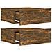 Comodini Pensili Rovere Fumo 2pz 40x30x15 Cm Legno Multistrato - Foto miniatura 5