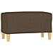 Panca Marrone 70x35x41 Cm In Tessuto - Foto miniatura 2