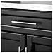 Carrello Cucina Credenza Cucina Mobile Cucina Nero Con Ruote Fkw110-sch - Foto miniatura 3