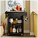 Carrello Cucina Credenza Cucina Mobile Cucina Nero Con Ruote Fkw110-sch - Foto miniatura 6