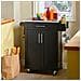 Carrello Cucina Credenza Cucina Mobile Cucina Nero Con Ruote Fkw110-sch - Foto miniatura 7
