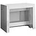 Tavolo Allungabile Martino, Consolle Allungabile Fino A 12 Posti, Tavolo Con Portallunghe, 100% Made In Italy, Cm 51/300x90h77, Bianco Lucido Larice - Foto miniatura 2