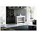 Tavolo Allungabile Martino, Consolle Allungabile Fino A 12 Posti, Tavolo Con Portallunghe, 100% Made In Italy, Cm 51/300x90h77, Bianco Lucido Larice - Foto miniatura 4