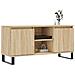 Mobile Porta Tv Rovere Sonoma 104x35x50 Cm In Legno Multistrato - Foto miniatura 3