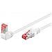 51548 Cavo Di Rete Bianco 0,25 M Cat6+ S /ftp (s-stp) - Foto miniatura 1