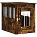 Gabbia Cani Da Arredamento Rovere Fumo 55x75x65cm Multistrato - Foto miniatura 1