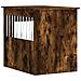 Gabbia Cani Da Arredamento Rovere Fumo 55x75x65cm Multistrato - Foto miniatura 8