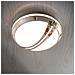 Plafoniera Esterno Classica Brindisi Metallo Ceramica Bianco Sfumato 1 Luce G9 - Foto miniatura 3