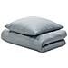 Set Copripiumino In Cotone Satinato Grigio Chiaro 240 X 220 Cm Avondale - Foto miniatura 4
