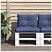 Set Cuscini Per Pallet Blu Marino 60x38x13 Cm In Tessuto - Foto miniatura 1