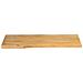 Piano Tavolo 100x40x3,8 Cm Bordi Vivi In Legno Massello Mango - Foto miniatura 3