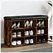 Panca Porta Scarpe Rovere Fumo 82x32x50 Cm Legno Multistrato - Foto miniatura 1