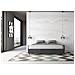 Letto Sommier Contenitore Imbottito 200x200 Microfibra Grigio Azelia - Foto miniatura 2