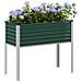 Fioriera Da Giardino Verde 100x41x90 Cm In Acciaio - Foto miniatura 1