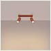 Lampada Da Soffitto Ring 2 Rosso Ocra Sl. 1507 - Moderno Lampada Da Soffitto Ocra Rossa 17x30x6 Cm - Foto miniatura 3