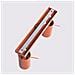 Lampada Da Soffitto Ring 2 Rosso Ocra Sl. 1507 - Moderno Lampada Da Soffitto Ocra Rossa 17x30x6 Cm - Foto miniatura 4