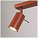 Lampada Da Soffitto Ring 2 Rosso Ocra Sl. 1507 - Moderno Lampada Da Soffitto Ocra Rossa 17x30x6 Cm - Foto miniatura 6