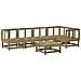 Set Salotto Da Giardino 6 Pz In Legno Impregnato Di Pino - Foto miniatura 2